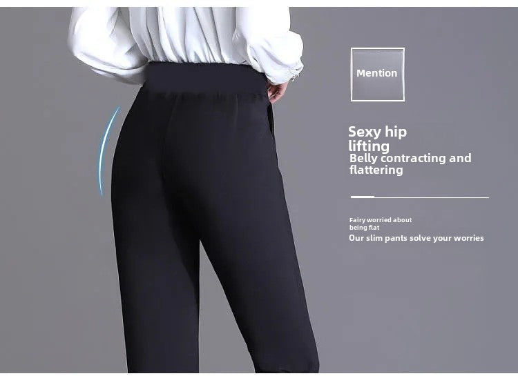 Spring Autumn New Bootcut Pants Women's Slimming Versatile Korean Style Loose-fit Fashionable Trousers Drop Leg Bell Pants Women