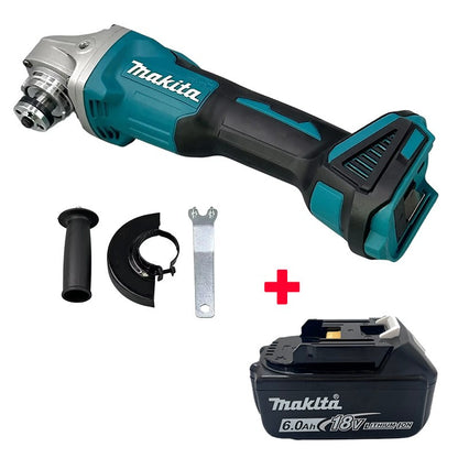 Makita DGA404 Esmerilhadeira Angular Elétrica a Bateria de Lítio Brushless 125mm/100mm Máquina de Corte Recarregável Máquina de Polir de Alta Potência