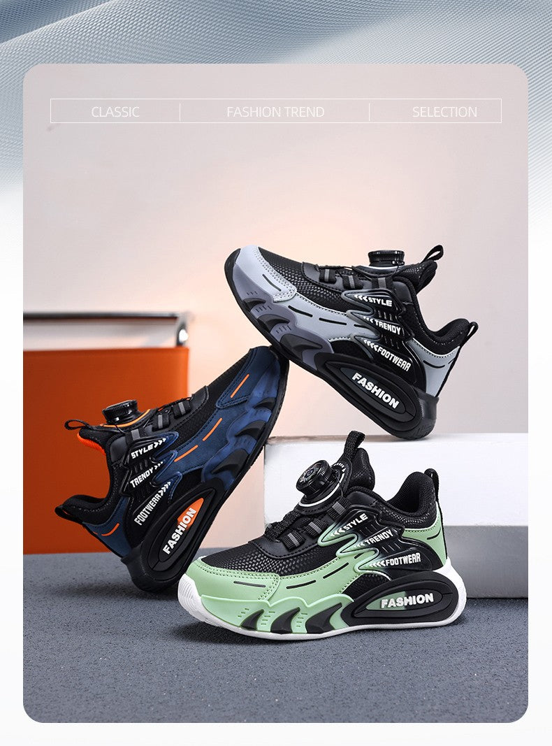 Leather Boys Kids Sneakers For Girls School Casua Outdoor Breathable Running Breathable Soft  Non-slip Children Shoes boacoisa