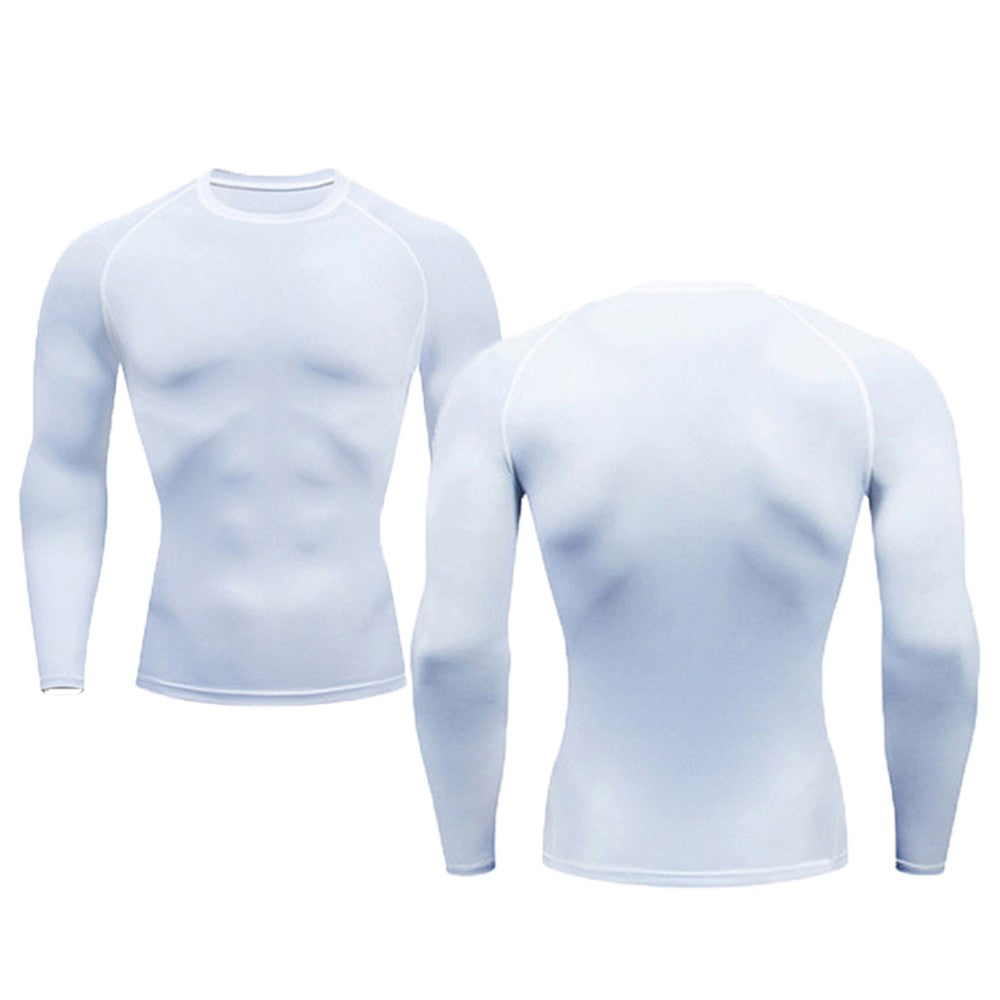 Thermal Man Underwear Set Soild Color Compression T Shirt Leggings Yoga Sets Fitness Sports Suits Men Clothing Gym Running Kit