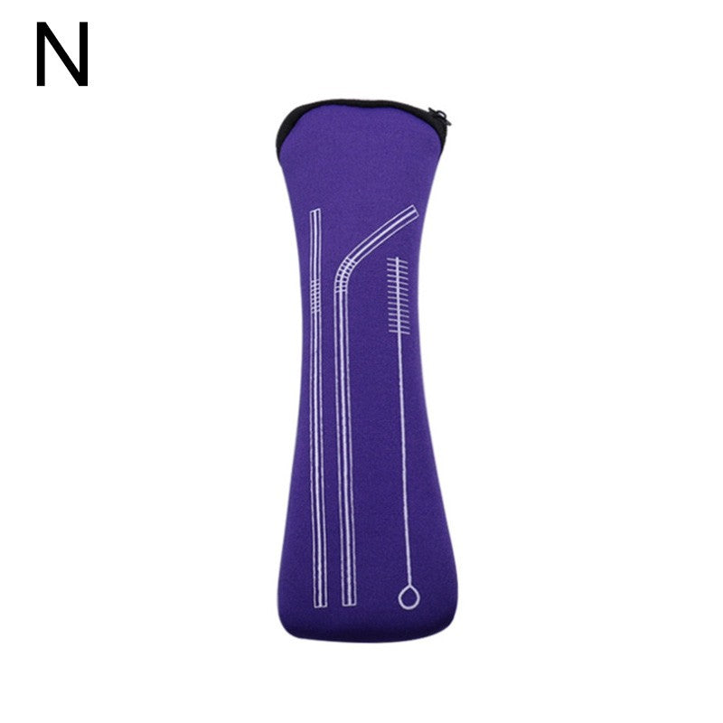 Tableware Bag Box Cutlery Storage Bag Portable Travel Fork Spoon Knife Dinnerware Packaging Pouch Storage Case with Zipper