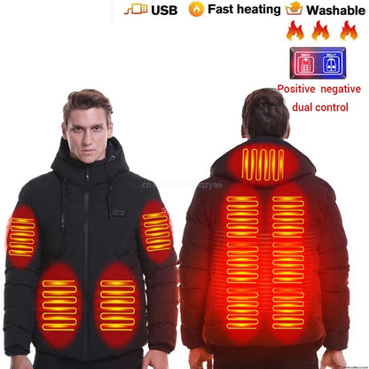 Heated Jackets Men's Women's Heating Jackets USB Electric Heating Jacket 13 Areas Heated Vest Thermal Clothing Coat Winter