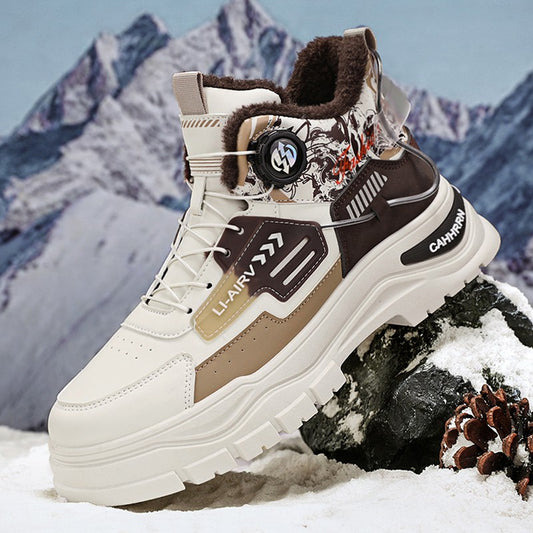 A new trend of thick, comfortable and casual high-top boots for men's outdoor sports in the autumn of 2025