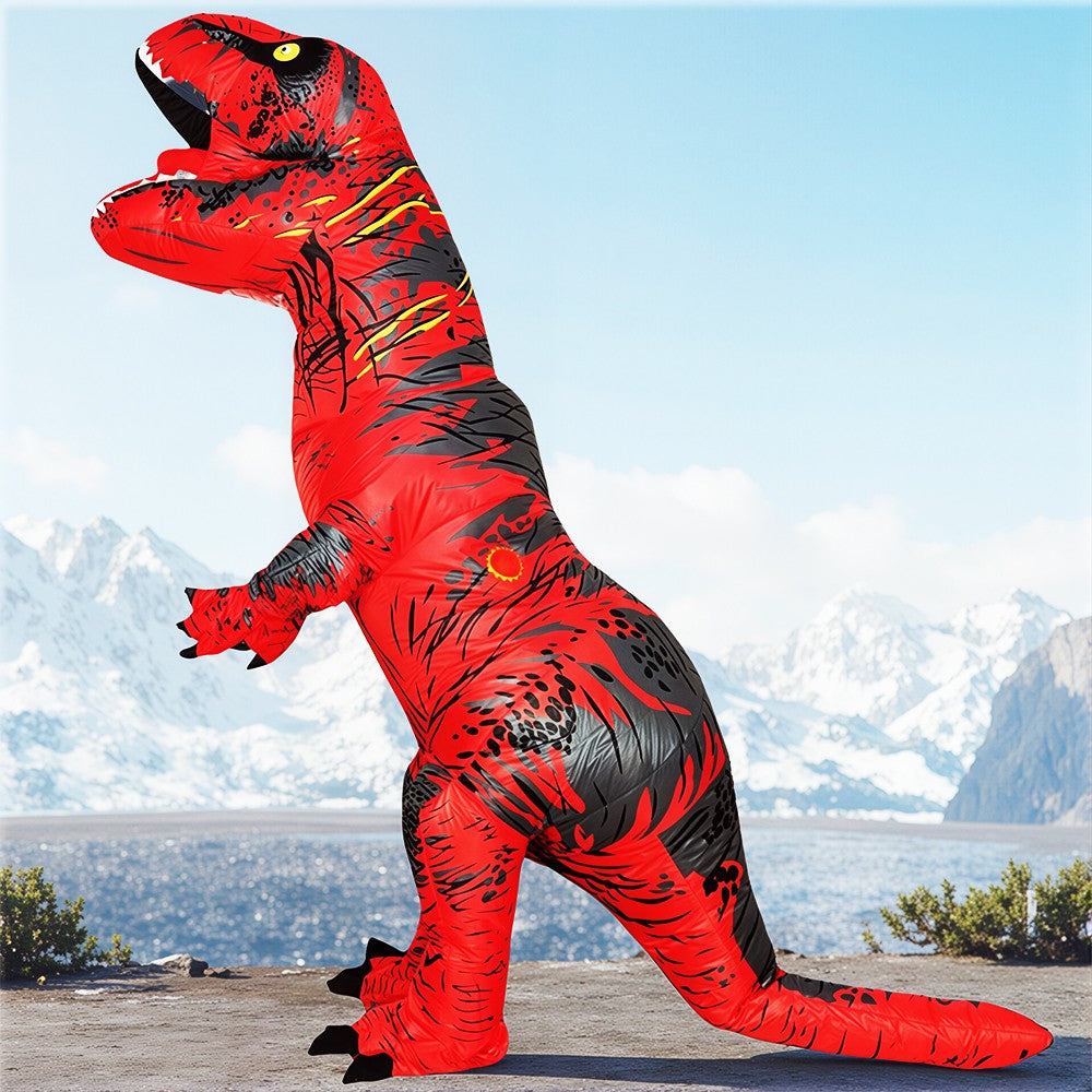 Anime Mascot Skeleton T-Rex Inflatable Dinosaur Costume Adult Purim Carnival Halloween Party Cosplay Costume Fancy Dress Suit