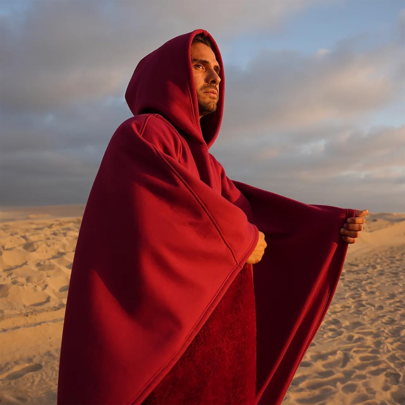 Eden Hoodie Unisex Oversized Hoodie Cloak light weight Super Warm Ultra-Soft Faux Fur Liner Winter Cloth Gift for Christmas