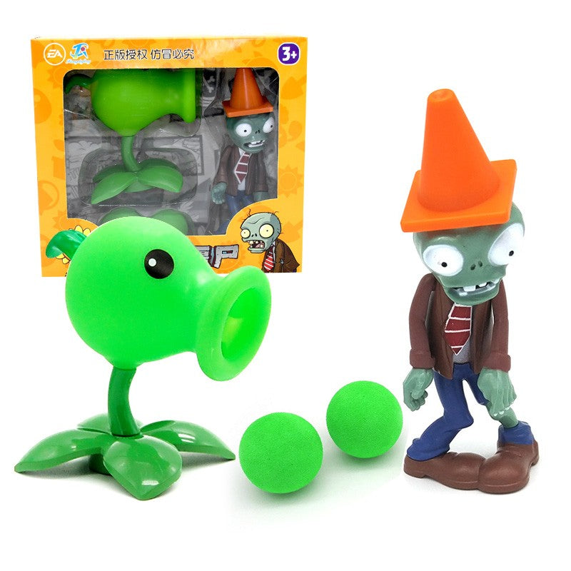 PLANTS VS ZOMBIES 2 Toys Full Set New Role Pea Shoote Alliance Bullet Ejection Attack Walking Dead Children's Gifts Delivery Bag