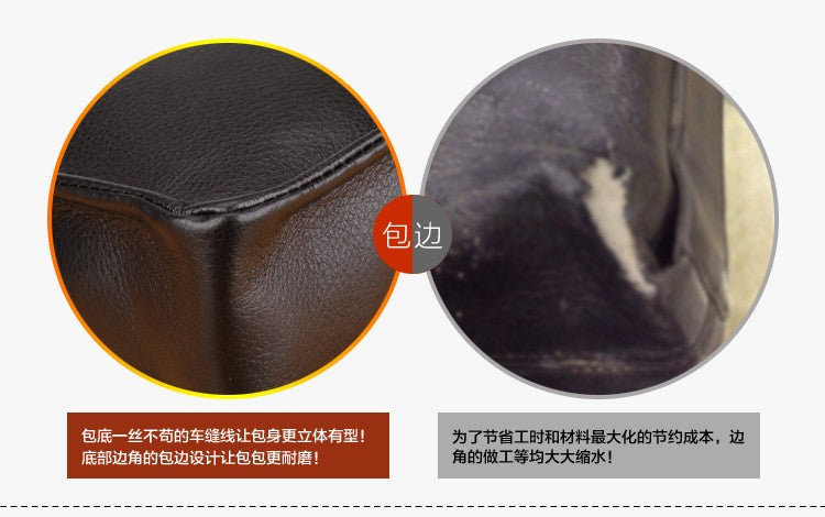New Men's Bag, Business Shoulder Bag, Wear-resistant Waterproof PU Leather 10 Inch Capacity Men's Briefcase POLO Casual Bag