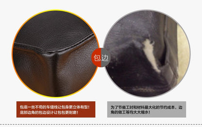 New Men's Bag, Business Shoulder Bag, Wear-resistant Waterproof PU Leather 10 Inch Capacity Men's Briefcase POLO Casual Bag