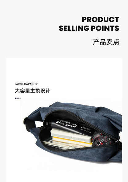 LEE Women Men Oxford Crossbody Waist Bag Waterproof Running Sport Single Shoulder Slingbag Travel iPad Pocket Daily Fanny Pack