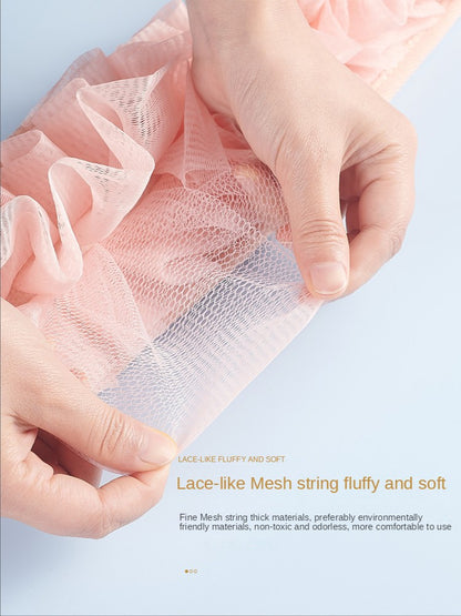 2 In 1 Shower Exfoliating Back Scrubber Bath Belt Towel Deep Mud Clean Korean Body Washcloth Japanese Rear Scrub Pull Strap Tool
