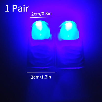 2pcs Thumb Finger Light Luminous Finger Light Magic Trick Props Halloween 2025 Decoration Glowing Fingers Glow in The Dark