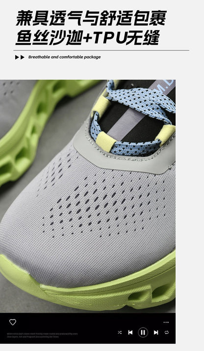 Marathon Men Sports Running Shoes Air Cushion Breathable Lightweight Male Comfortable Athletic Casual Sneakers Hiking Outdoor