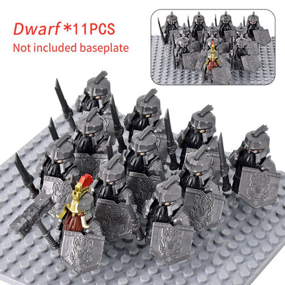 Soldado Asgard Medieval Anão LOTR Javali Cabra Carroça Animais Figuras Blocos de Montar Brinquedos Tijolos Senhor Presente Para Crianças