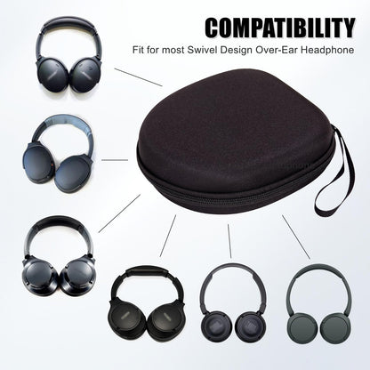 Bolsa de armazenamento universal para fones de ouvido sem fio, compatível com JBL Tune 520BT 510BT, estojo portátil para fones de ouvido Sony/Anker/Bose