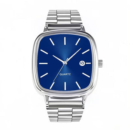 Luxury Square Quartz Watch for Men Casual Student Fashion Simple Design Versatile Stylish Calendar Watches Male Female
