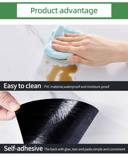 10/20pcs PVC Imitation Marble Floor Stickers Self-adhesive Wall Stickers Waterproof Bathroom Living room Moden Decoration Decals