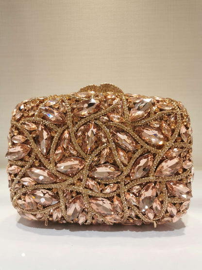 15 Colors Women Rhinestones Evening Bags Metal Diamond Mianudiere Handbag Bridal Clutches Wedding Party Stone Clutch Purse Bags