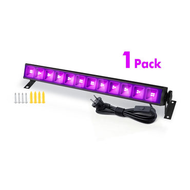 1/2/3Pack Purple LED Stage Light Bar, EU 220-240V, for Ramadan, Easter, St. Patrick's Day Holiday Party Lighting