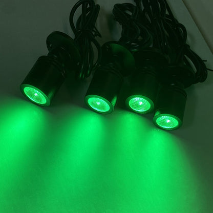 RGB Led Spotlight USB 5V Dimmable Colour Mini Ceiling Spot 1W 3W Showcase Pattern Showcase Light Room Decor 1 to 4 Remote Set