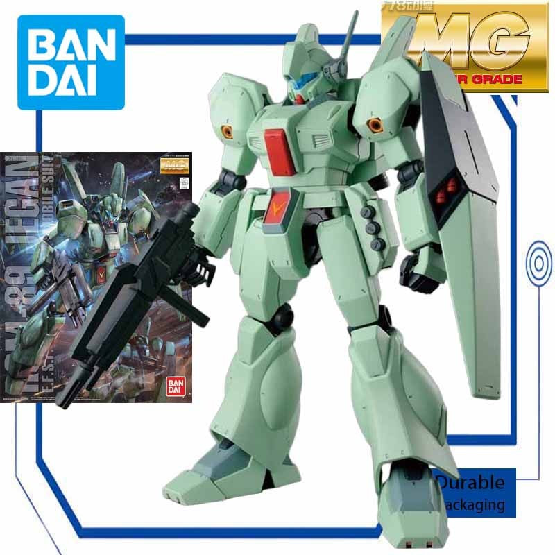Bandai Original Modelo GUNDAM MG 1/100 BP Qualificação de Rede RGM-89D Jegan Anime Figura de Ação Montagem Brinquedos Meninos