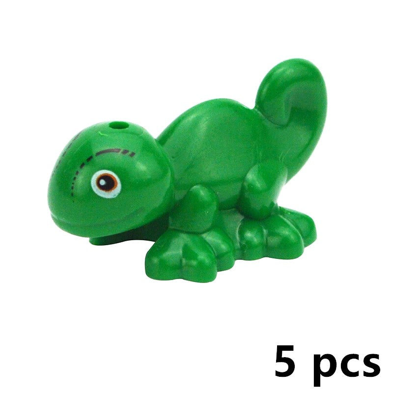 Creative DIY Model cute little Animal MOC Brick Building Blocks Pet Zoo Dog Duck Tortoise Penguin Cat Pig Bird Rabbit Toys