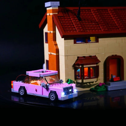 Kit de Luz LED Para LEGO 71006 A Casa dos Simpsons compatível 16005 Presente DIY (Não Inclui Blocos de Montar Kits de Tijolos Modelos)