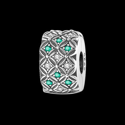 925 Sterling Silver Green Series Flower Tree Apple Pendant DIY Fine Beads Fit Original Charms Bracelet Women Jewelry Diy