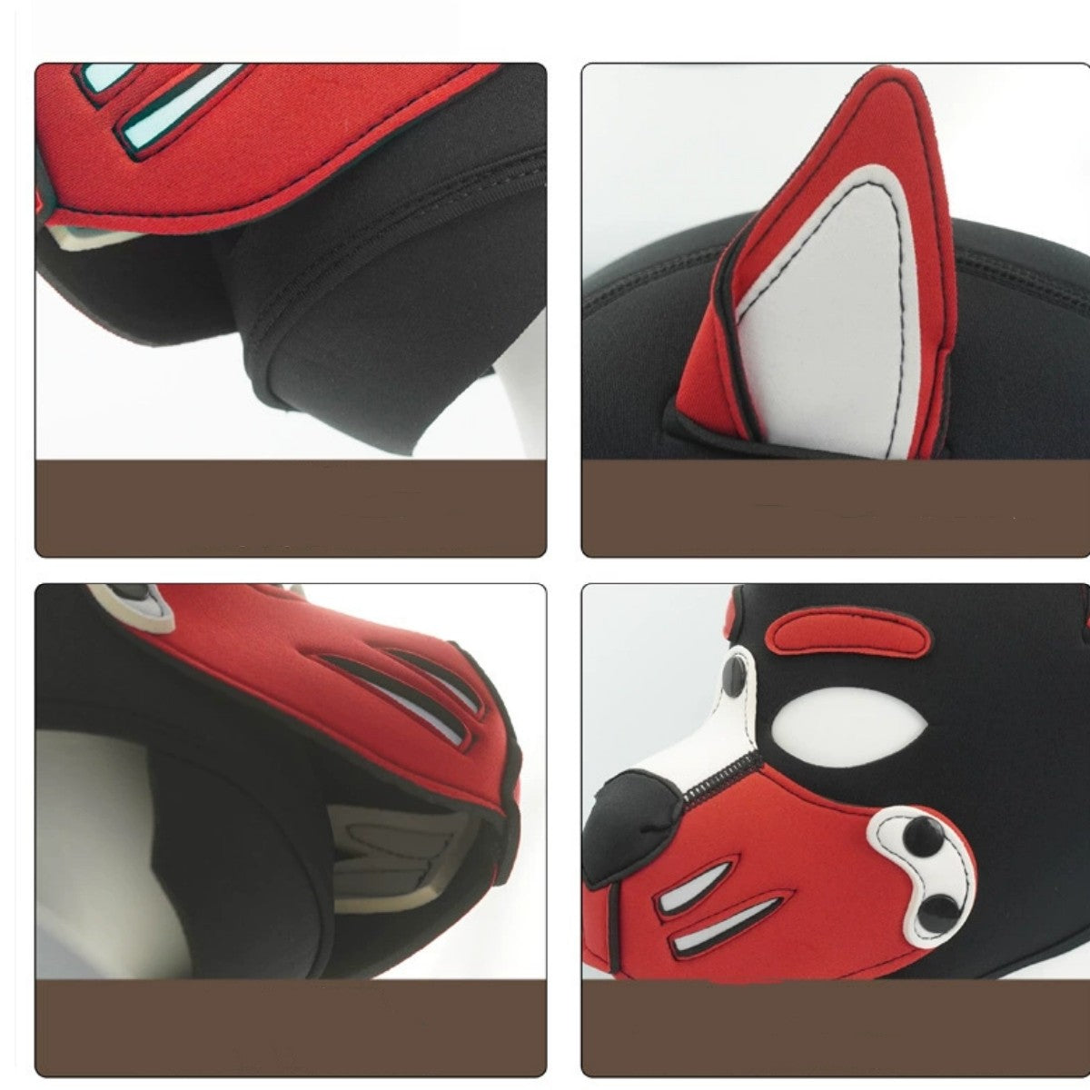 Unisex Sexy Costumes Halloween Party Pupply Play Mask Couples Games Full Face Fetish Masks Hood Latex Open Mouth DogHeadgear New