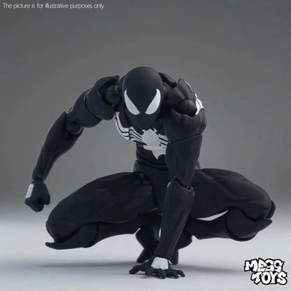 Boneco Homem-Aranha Feito à Mão Modelo Personalizado Brinquedo CT Preto Vermelho Homem-Aranha Boneco de Ação para Crianças Presente Colecionável da MessToys