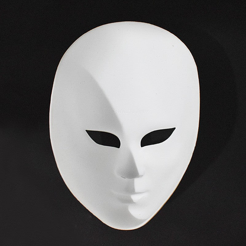 DIY Blank Face Mask Cosplay White Hand-Painted Doodle Thicken Plastic Masks Carnival Masquerade Halloween Party Costumes Props