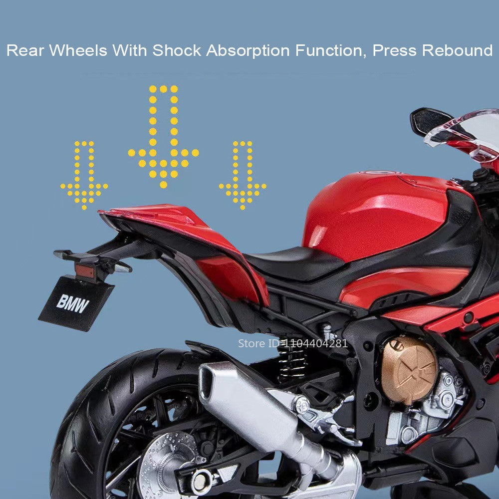 Escala 1:12 BMW S1000RR Honda CBR1000RR Liga Fundido Miniatura Motocicleta Carro Modelo Brinquedos Rodas Direcionáveis Veículos para Meninos Presentes