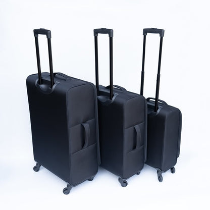 3 piece luggage set  Oxford cloth suitcase black(No password lock)  carry on luggage  trolley bag high-capacity