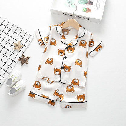 New Summer Baby Boys Clothes Suit Children Girls Sleepwear Shirt Shorts 2Pcs/Sets Kids Pajamas Toddler Costume Infant Tracksuits