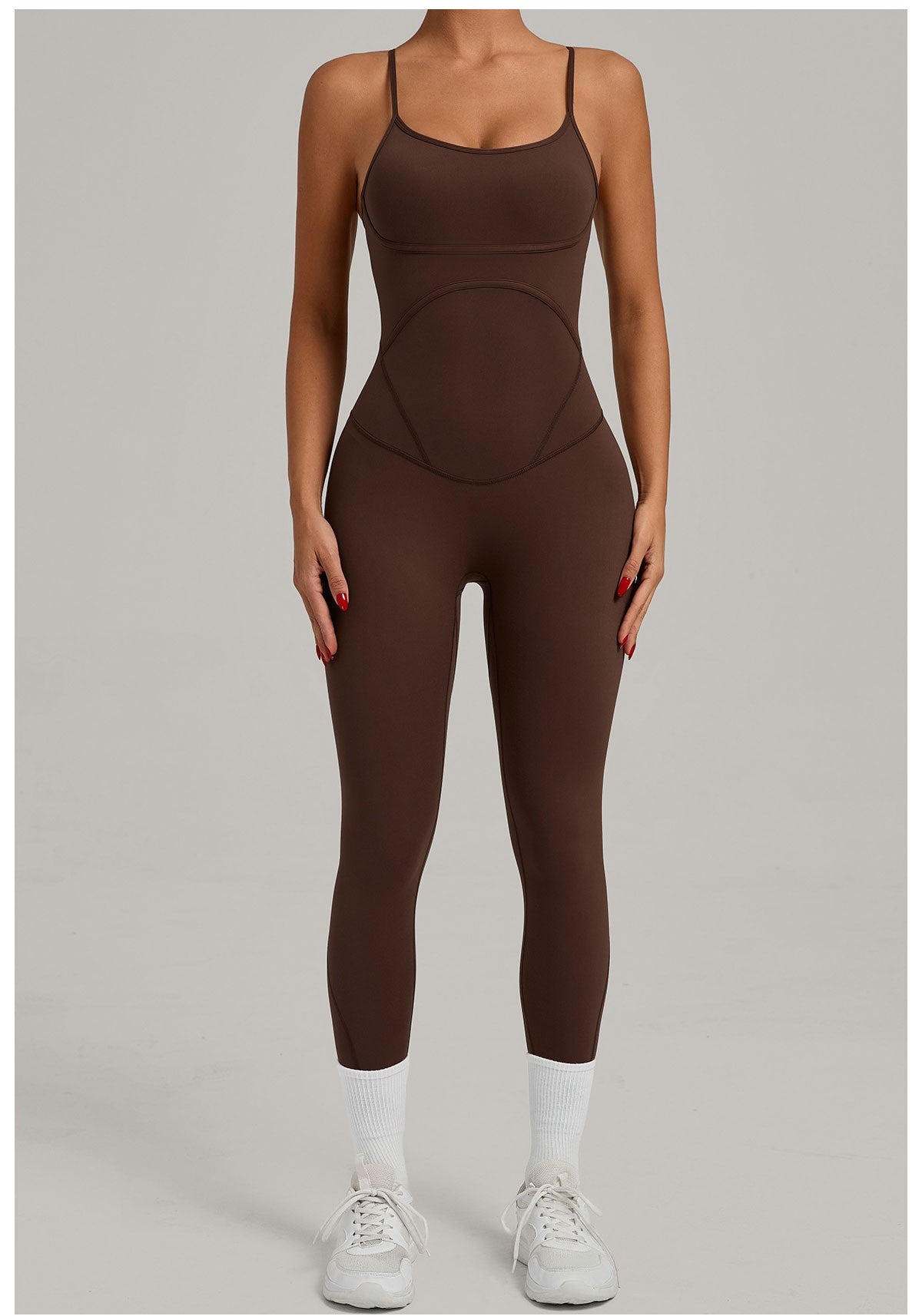 JUREN Fitness Jumpsuit Women Tracksuit Sports Playsuit Running One Piece Yoga Suit Scrunch Backless Set Rompers Gym Clothes