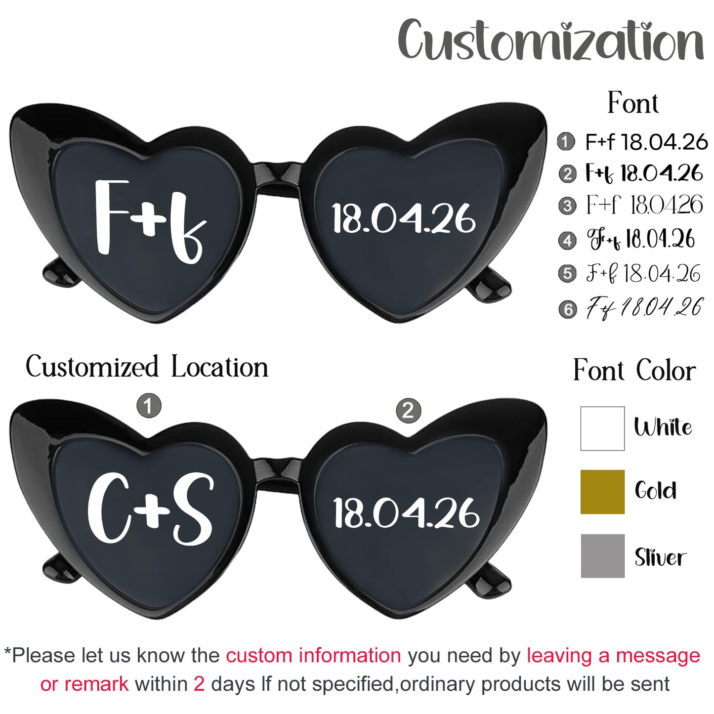 12-120Pcs Custom Wedding Sunglasses Personalised Heart Shaped Sunglasses Wedding Party Favors for Guest Date Initials Custom