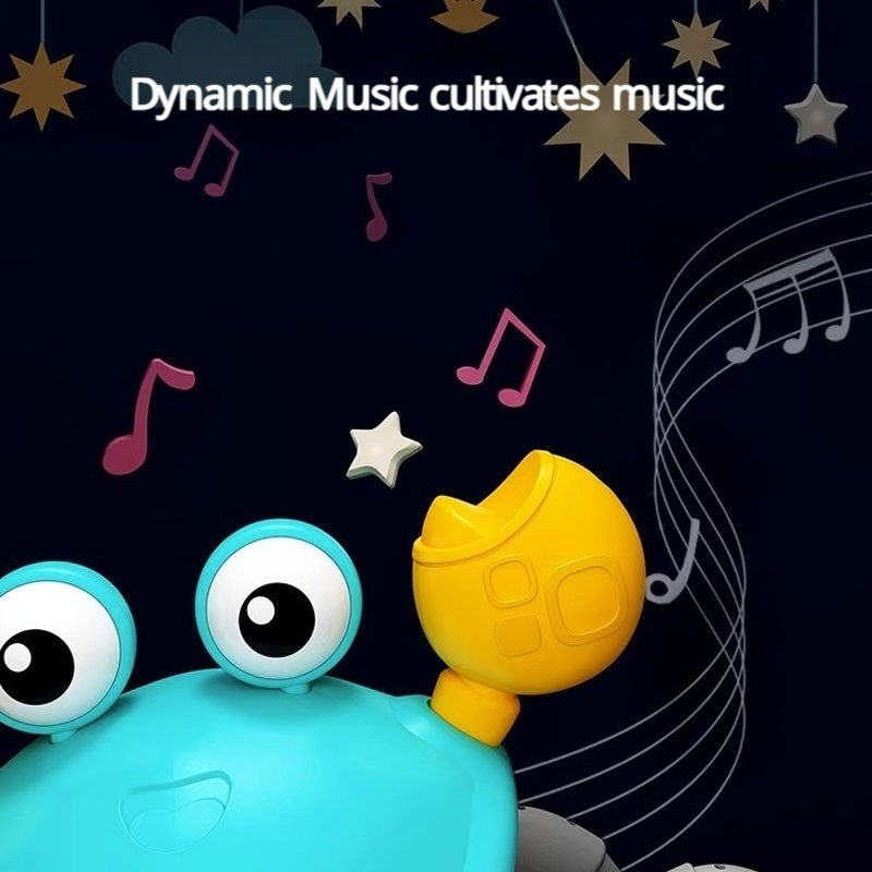 Induction Escape Crab Electric Pets Musical Toys Toddler Crawling Baby Walker Crab Interactive Toys for Children Gifts