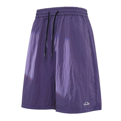 Men's Summer Embroidery Shorts Fashion Shorts Jogging Breathable Short Pants Male Shorts Casual Pants Simple Baggy Sports Shorts