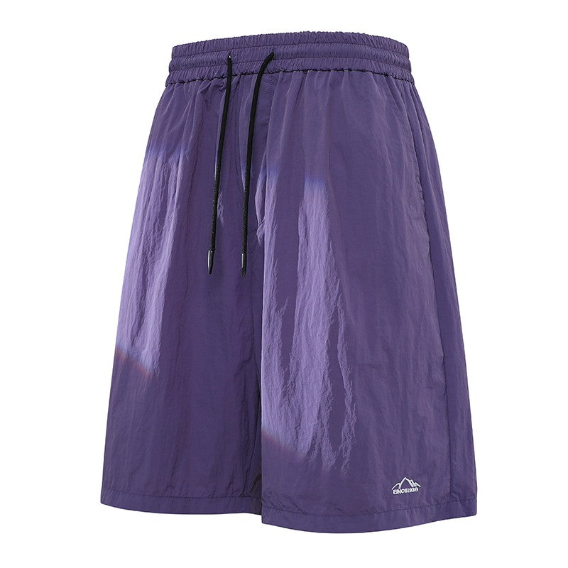 Men's Summer Embroidery Shorts Fashion Shorts Jogging Breathable Short Pants Male Shorts Casual Pants Simple Baggy Sports Shorts