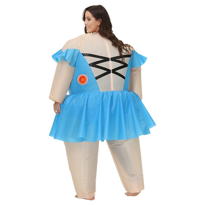 Adult Mascot Clown Inflatable Costume Anime Ballet Dress Suits Carnival Purim Halloween Party Cosplay Costumes for Man Woman