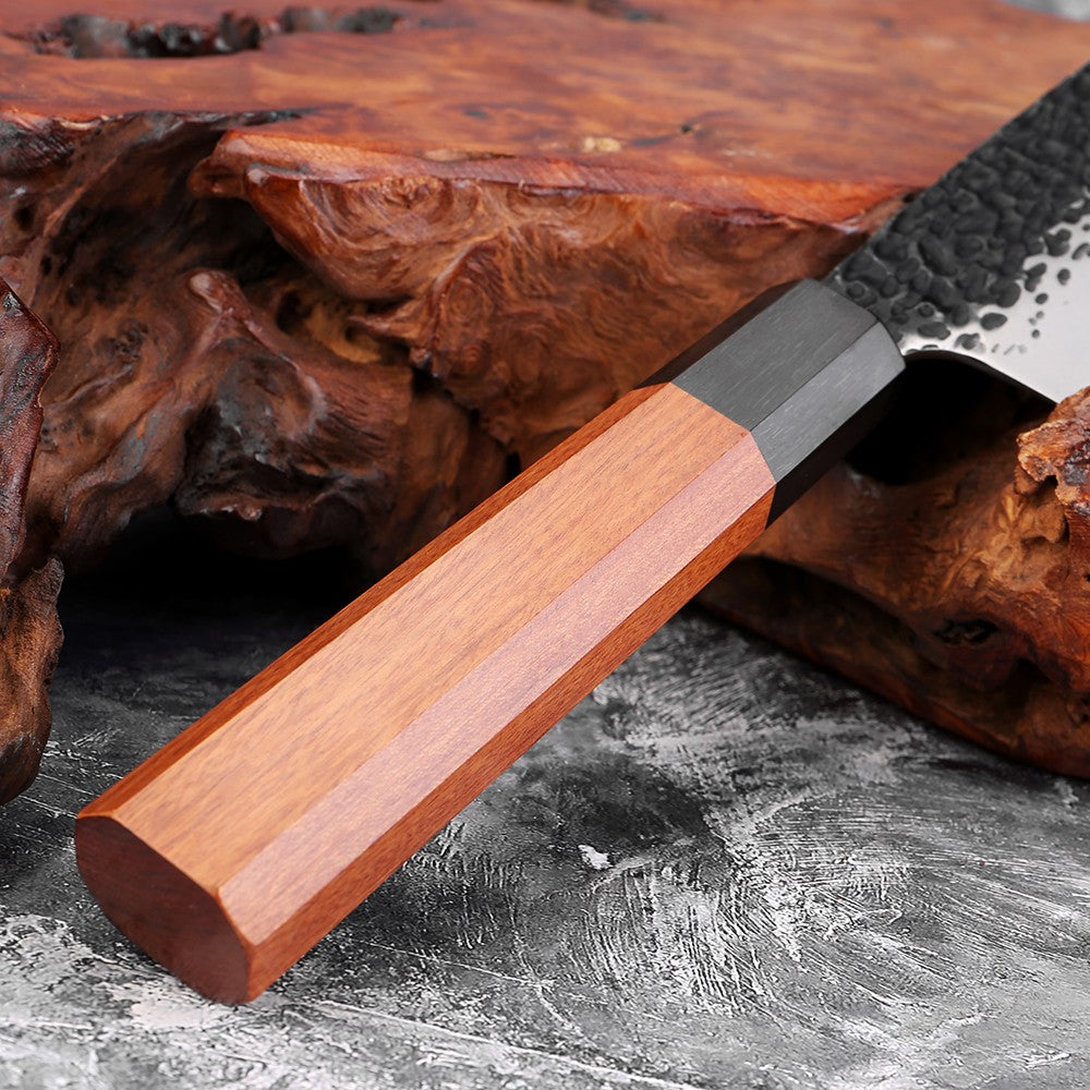 1-7 PCS Knife Set,Professional 3-Layer Composite Steel Kitchen Knives Set,Ultra Sharp Japanese Chef Knife with Octagonal Handle