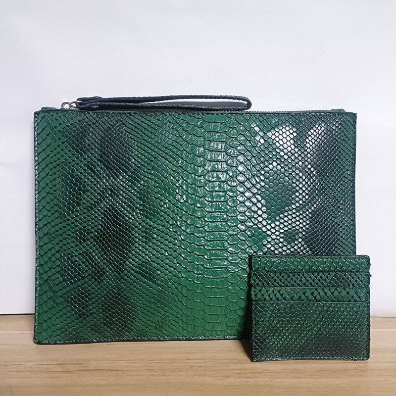 Fashion 3D Python pattern Women Clutch Bag Brand Design Party Envelope Clutches for ladies wallet Free Card bag handbag