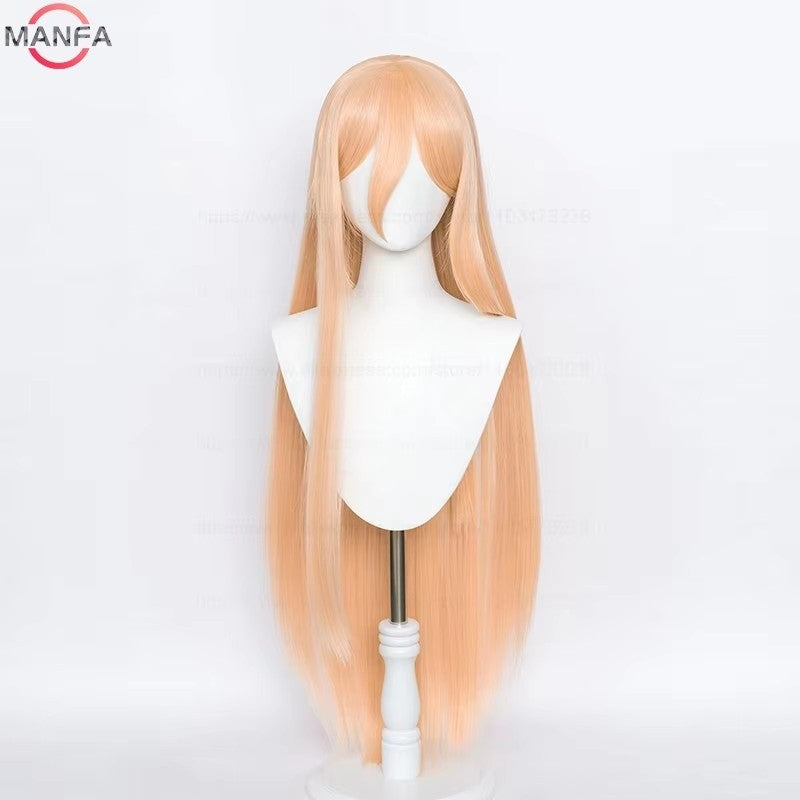 Peruca Cosplay de Anime de Alta Qualidade Marin Kitagawa Longa Rosa Laranja Resistente ao Calor Cabelo Sintético + Touca de Peruca