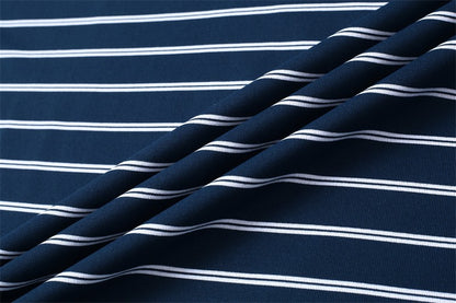 Men's Casual and Fashionable Striped Short Sleeved Polo Shirt Summer Comfortable Sweat Absorbing Breathable and Versatile Top