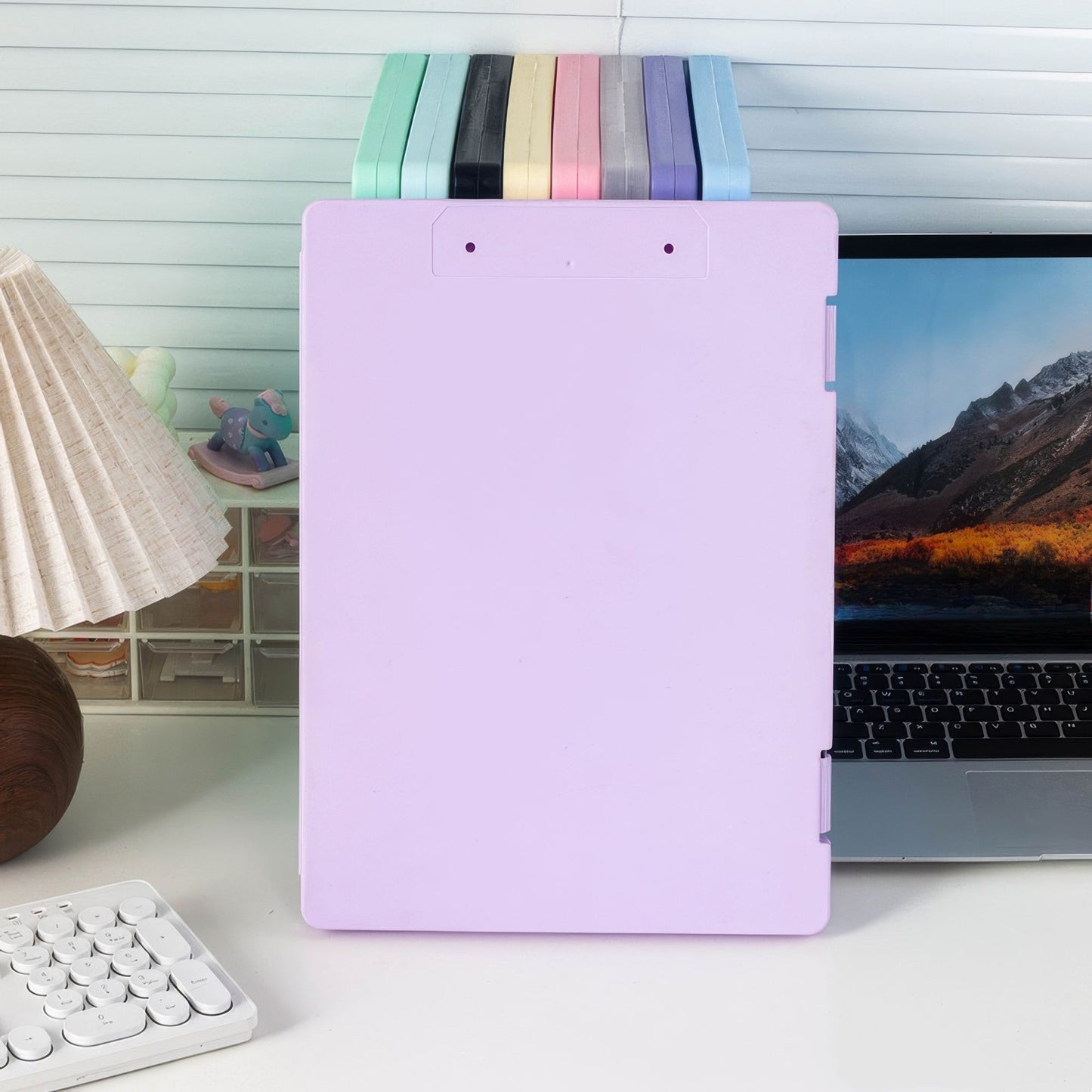 1 Color Folder Storage Box, Hard Shell Design, Office Desktop Management Tool, Multi Size Compatible File Classification