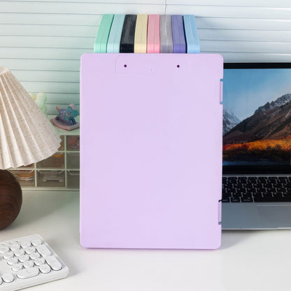 1 Color Folder Storage Box, Hard Shell Design, Office Desktop Management Tool, Multi Size Compatible File Classification