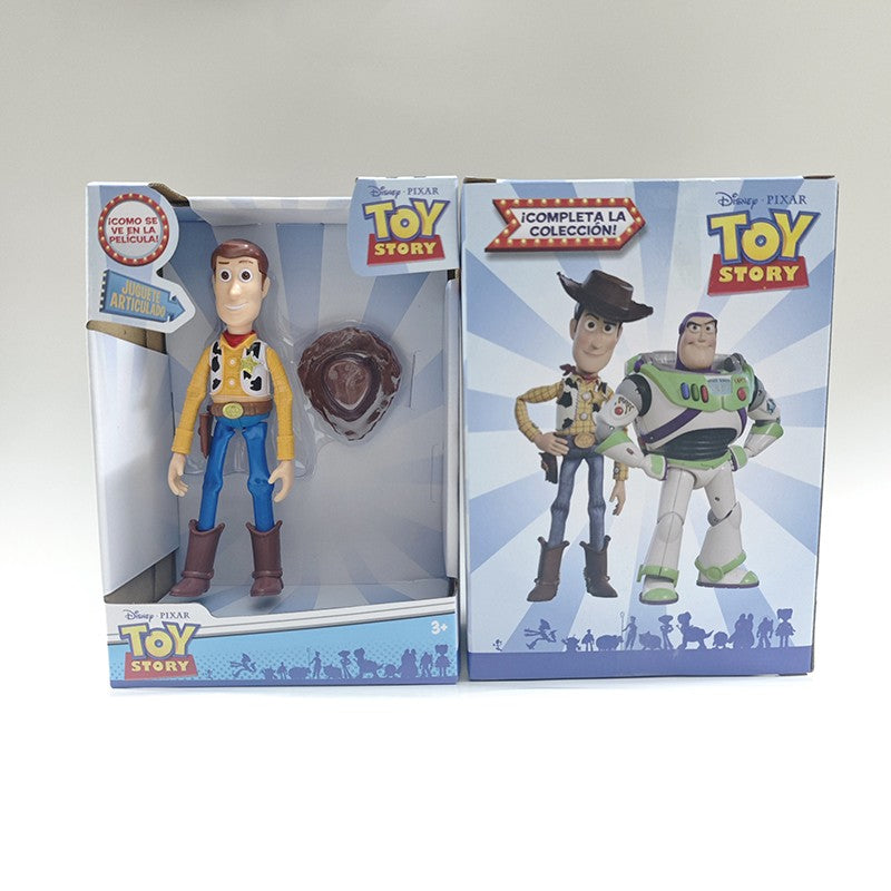 QUENTE Disney Toy Story 3 Buzz Lightyear Woody Boneco Anime Modelo Estátua Ornamento Pingente Boneca de Ação Coleção Presente de Natal Infantil
