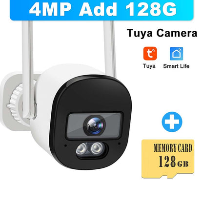 4MP Tuya Bullet Camera 2.4G/5G WiFi Surveillance Camera Outdoor Security Protection Mini CCTV Cam SmartLife Video Cameras Alexa
