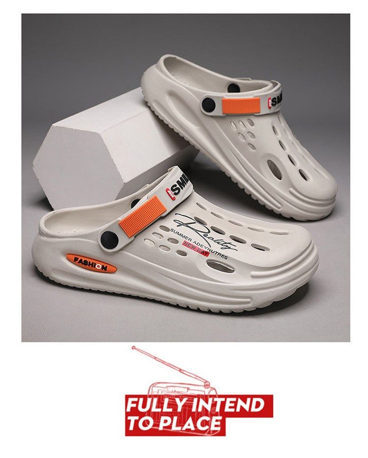 Big Size 47 Fashion Men Beach Sandals Outdoor Clogs Comfortable Indoor Slippers Trend Men Casual Shoes Home Garden Shoes Sandals