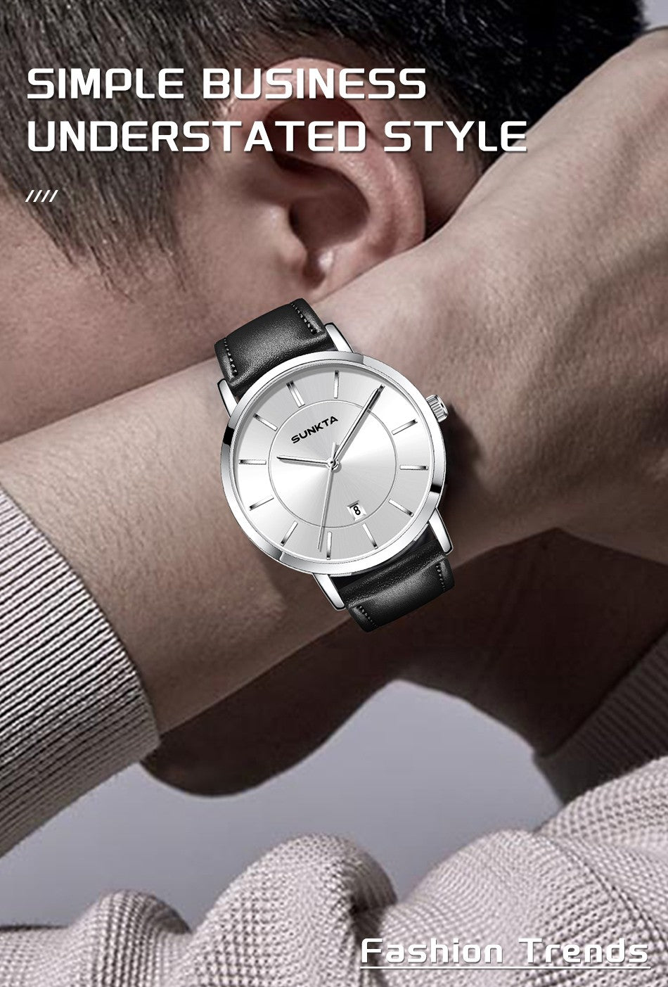 LIGE Sunkta Man Watch Fashion Luxury Waterproof Ultra Thin Date Casual Clock Leather Classic Quartz Watches for Men Reloj Hombre