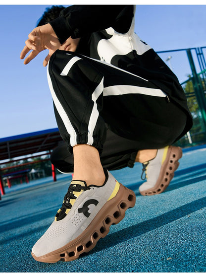 Tênis Masculino com Amortecimento para Corrida Tênis Esportivo Leve Casual Masculino Antiderrapante Tênis Esportivo para Viagens ao Ar Livre Caminhada